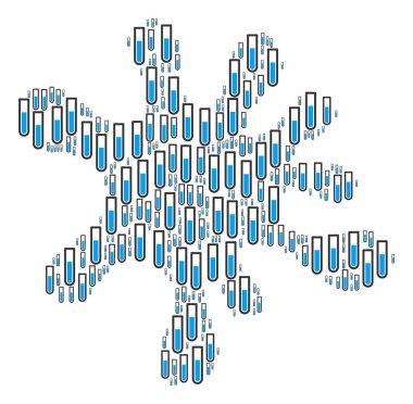 Sıçrama şekli tüp simgeler