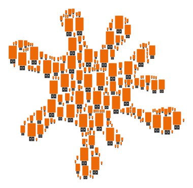 Splash mozaik in Usb birden parlamak götürmek kutsal kişilerin resmi