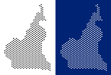 Nokta Afrika Kamerun Haritası