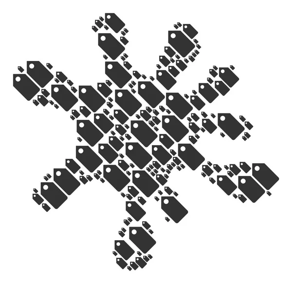 Mozaik etiketi simgeler leke