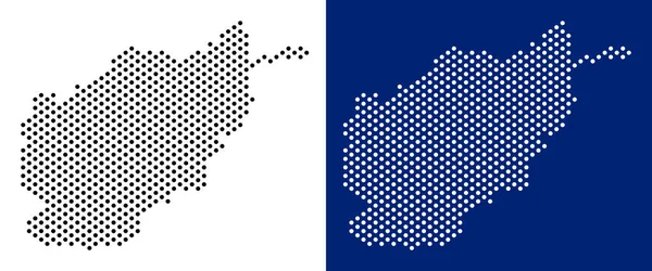 Noktalı Afganistan harita