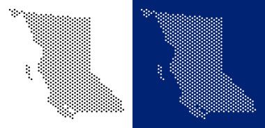 Nokta British Columbia eyaletinde harita