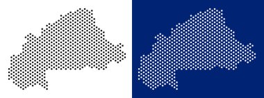 Nokta Burkina Faso Haritası