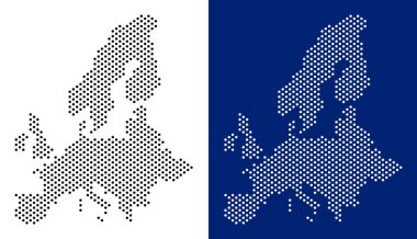 Noktalı Avrupa Birliği harita