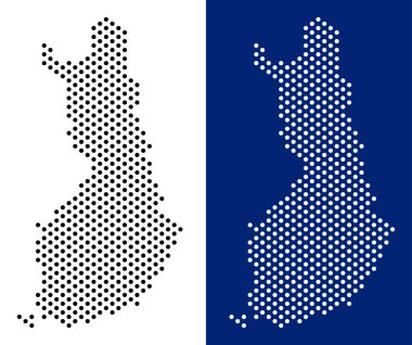 Noktalı Finlandiya Haritası