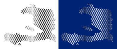 Noktalı Haiti Haritası