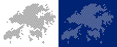 Noktalı Hong Kong Map