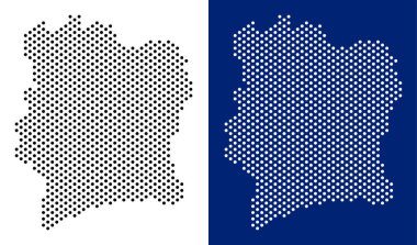 Noktalı Fildişi Sahili haritası