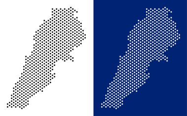 Nokta Lübnan harita