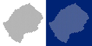 Nokta Lesoto Haritası