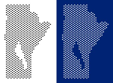 Nokta Manitoba Eyaleti harita