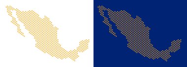 Noktalı Meksika harita