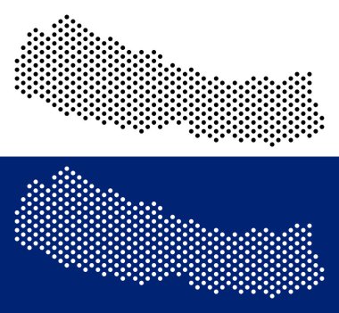 Nokta Nepal Haritası