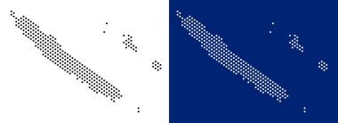 Nokta Yeni Kaledonya Adaları Haritası