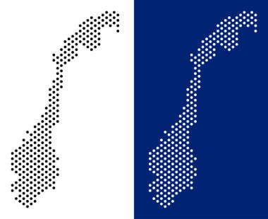 Noktalı Norveç Haritası