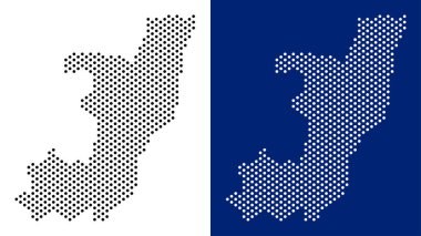 Noktalı Cumhuriyeti Kongo Haritası