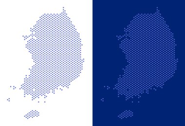 Noktalı Güney Kore Haritası