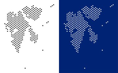 Nokta Svalbard ada Haritası