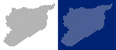 Noktalı Suriye Haritası