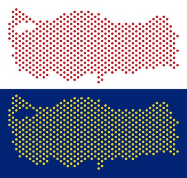 Noktalı Türkiye Haritası