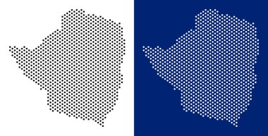 Nokta Zimbabve Haritası