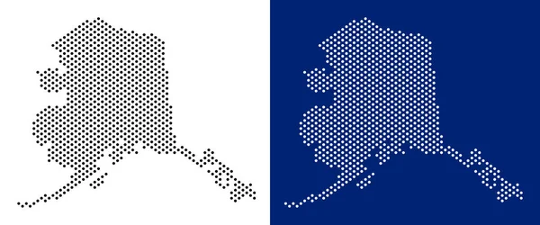 Noktalı Alaska harita