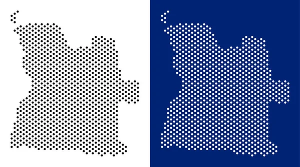 Noktalı Angola Haritası