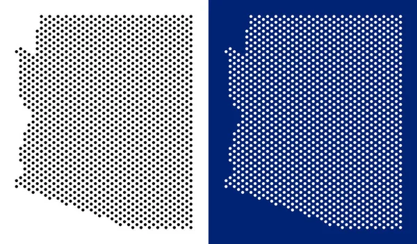 Noktalı Arizona Devlet harita