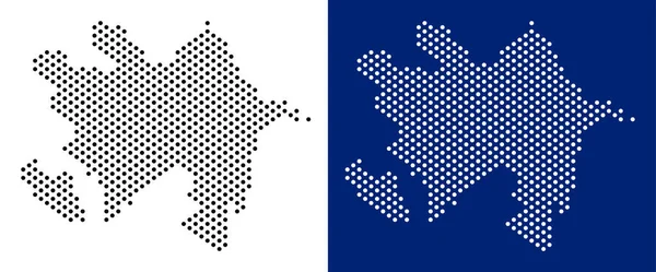 Noktalı Azerbaycan Haritası