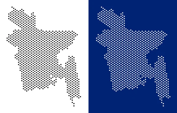 Noktalı Bangladeş Haritası