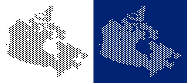 Carte de Dot Canada — Image vectorielle