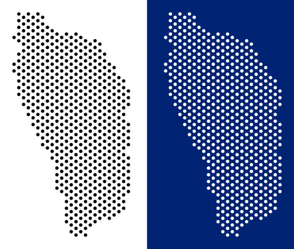 Noktalı Dominica Ada Haritası