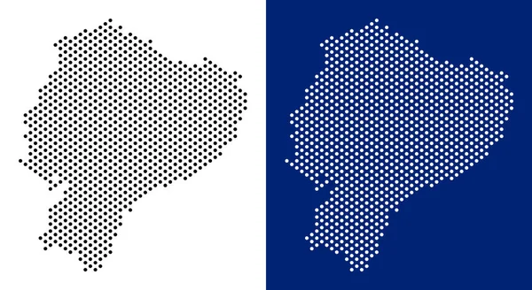 Noktalı Ekvador Haritası