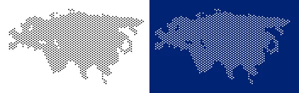 Noktalı Eurasia harita