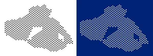 Noktalı Yunan midilli (ada) harita