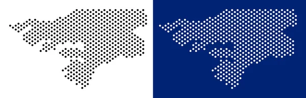 Noktalı Gine Bissau harita