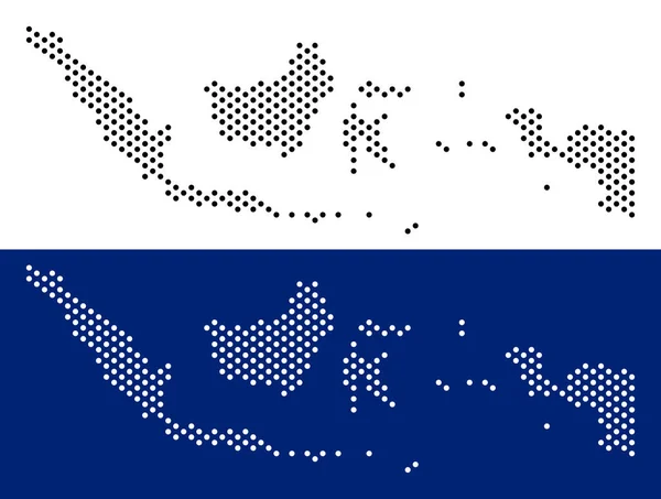 Noktalı Endonezya Haritası