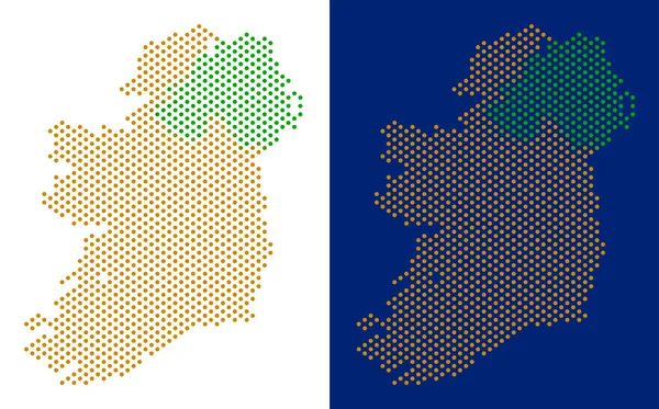 Nokta İrlanda ülkeler harita