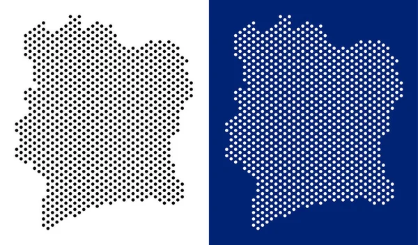 Noktalı Fildişi Sahili haritası