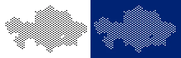 Noktalı Kazakistan Haritası