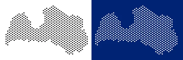 Nokta Letonya Haritası