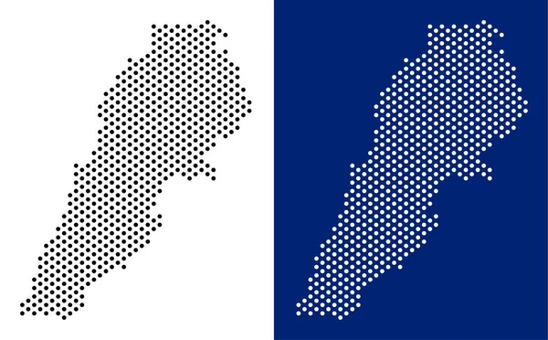 Nokta Lübnan harita