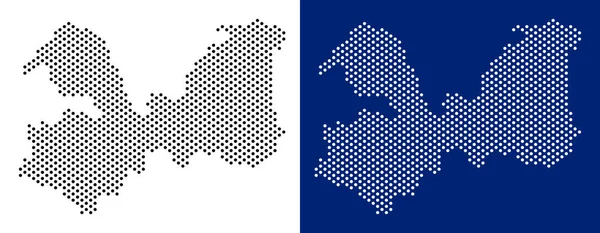 Noktalı Leningrad Oblast harita