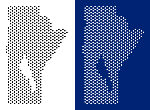 Nokta Manitoba Eyaleti harita