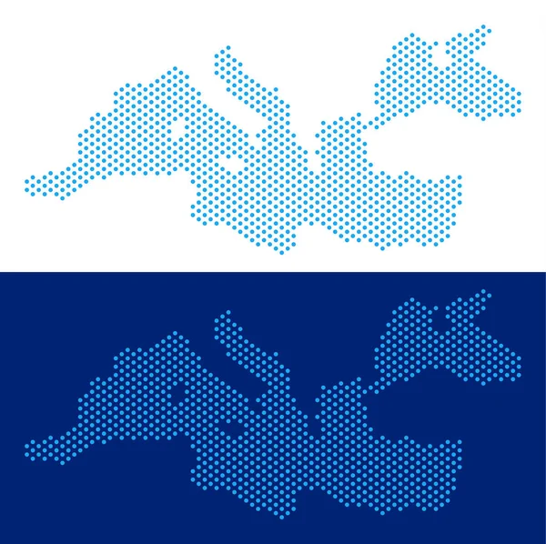 Noktalı Akdeniz harita