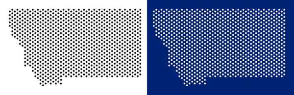 Noktalı Montana Eyaleti harita