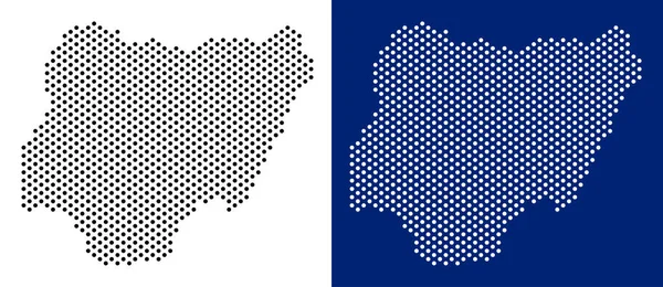 Noktalı Nijerya Haritası