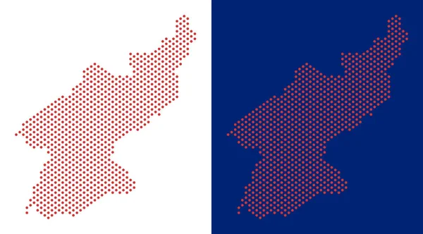 Noktalı Kuzey Kore Haritası