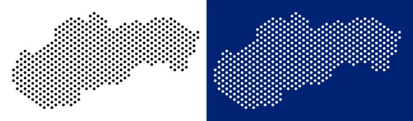 Noktalı Slovakya Haritası