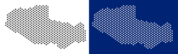 Nokta Tibet Çin bölgesi harita